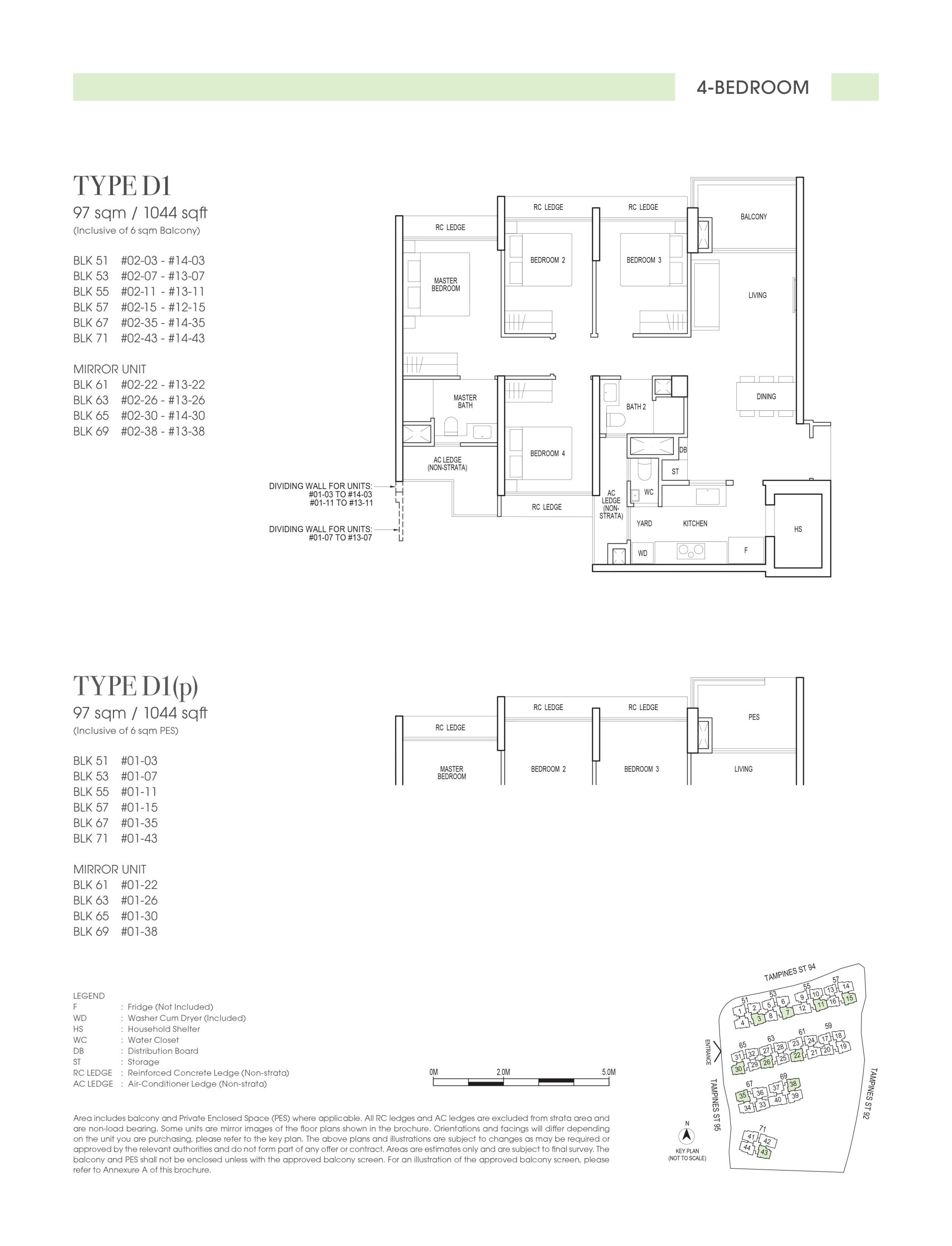 Rivelle Tampines floorplan